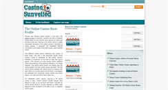 Desktop Screenshot of casinosunveiled.com